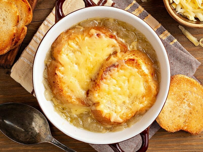 Soupe de poireaux gratinée au Thermomix