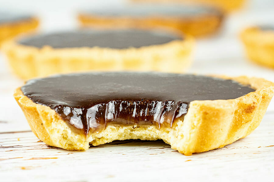 Tartelettes chocolat et caramel beurre salé au Thermomix - Cookomix