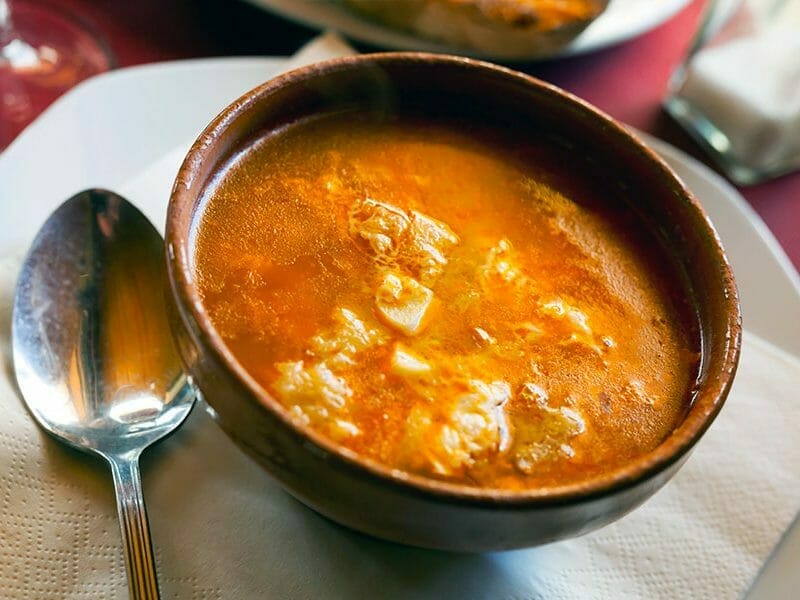 Soupe à l’ail castillane au Thermomix