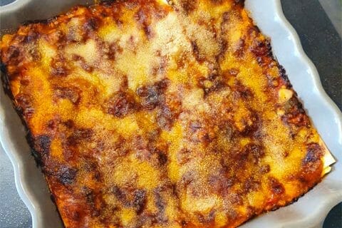 Lasagnes au poulet et poivrons