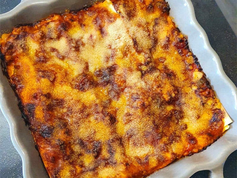 Lasagnes au poulet et poivrons au Thermomix