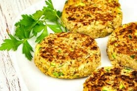 Steaks lentilles, pois chiches, courgettes au Thermomix