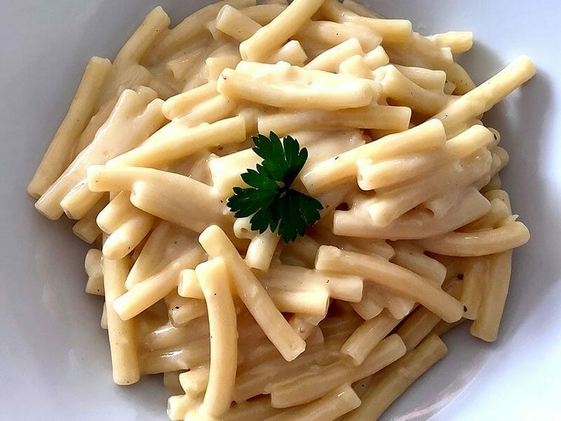 Macaroni sauce Alfredo au Thermomix