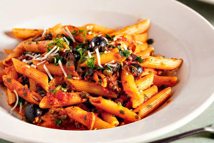 Penne alla puttanesca au Thermomix Cookomix