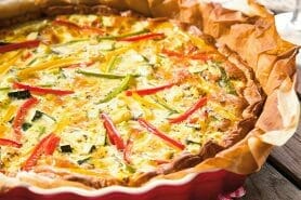 Quiche poivrons et courgettes au Thermomix