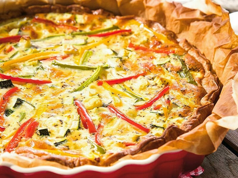 Quiche poivrons et courgettes au Thermomix