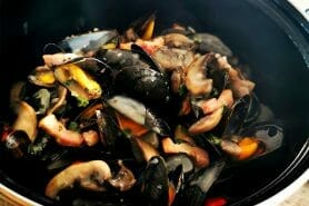 Moules à la forestière au Thermomix