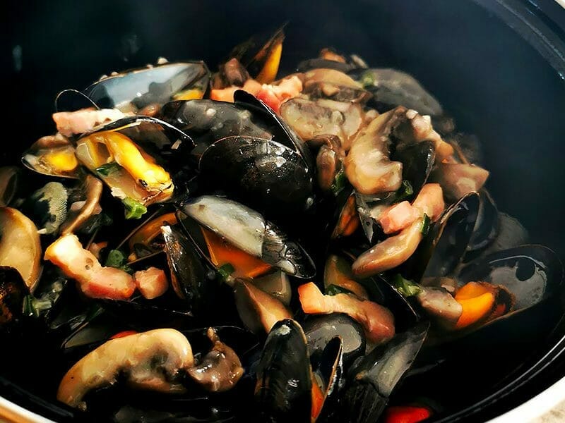 Moules à la forestière au Thermomix