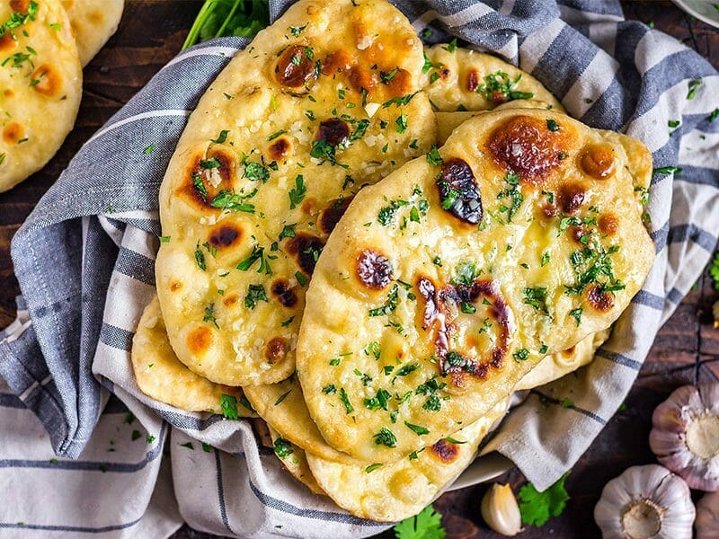 Naans à l’ail et à la coriandre au Thermomix