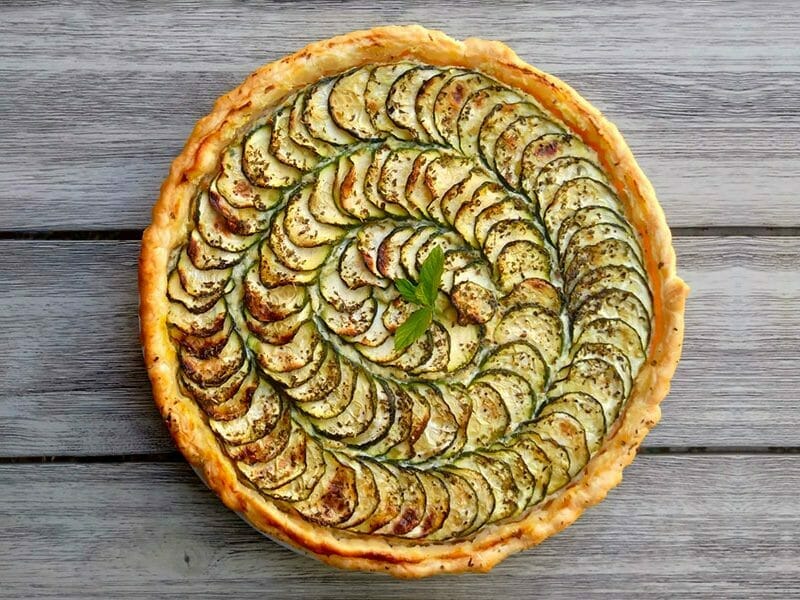 Tarte courgettes et ricotta au Thermomix