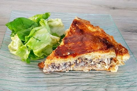 Tourte au poulet et aux champignons