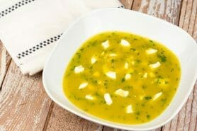 Soupe aux oeufs et à la coriandre au Thermomix