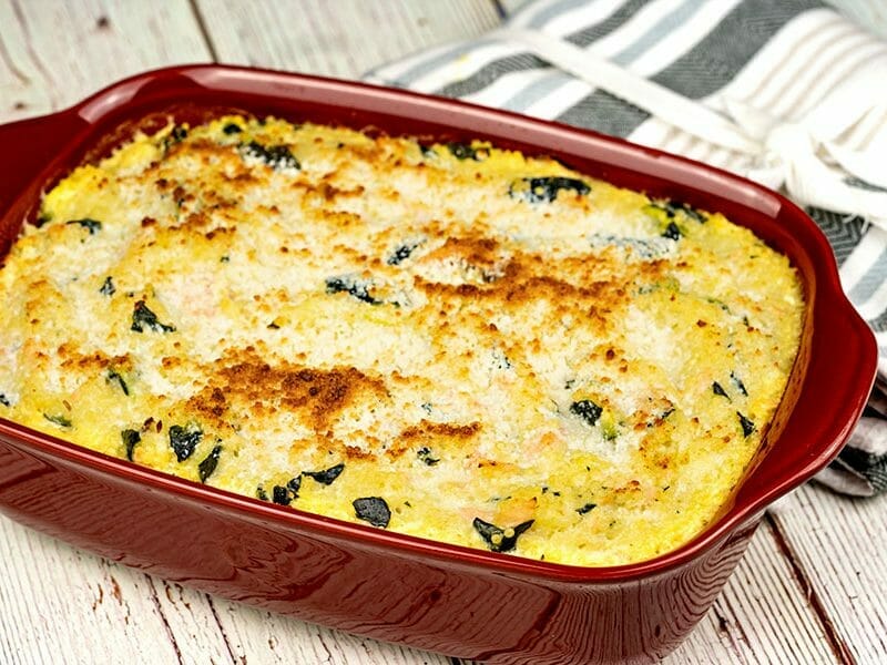 Gratin de perles, saumon et courgettes au Thermomix