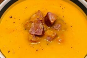 Crème de butternut à la Morteau au Thermomix