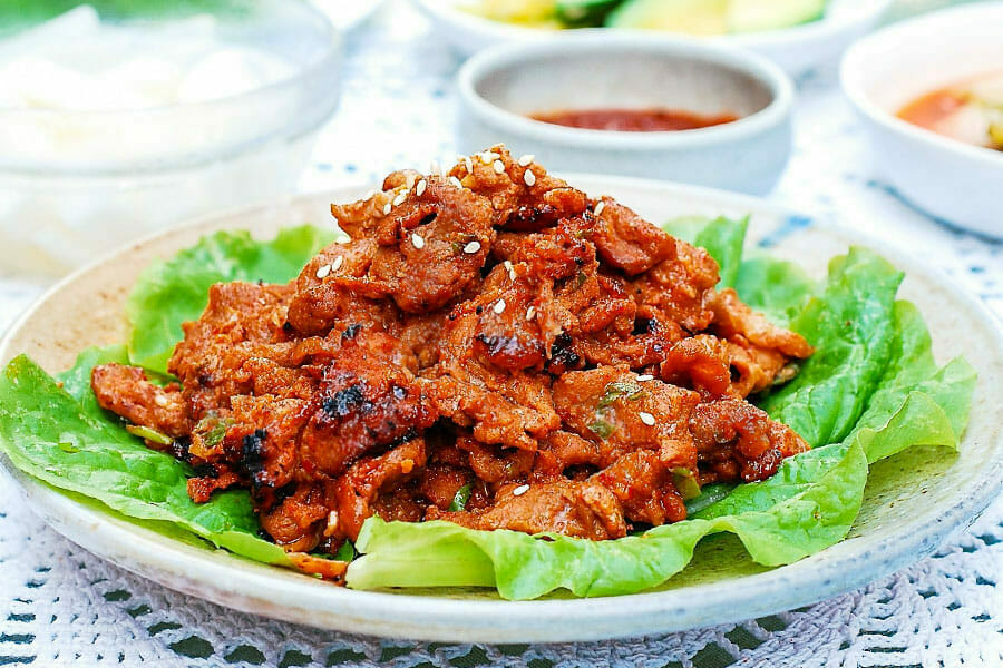 Dwaeji Bulgogi Porc épicé à la coréenne au Thermomix Cookomix