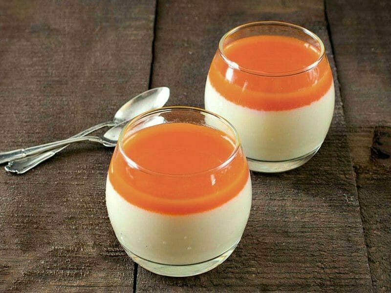 Panna cotta au sirop de pamplemousse au Thermomix