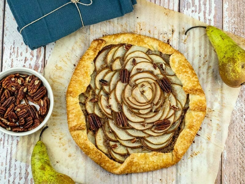 Tarte rustique poire pécan au Thermomix