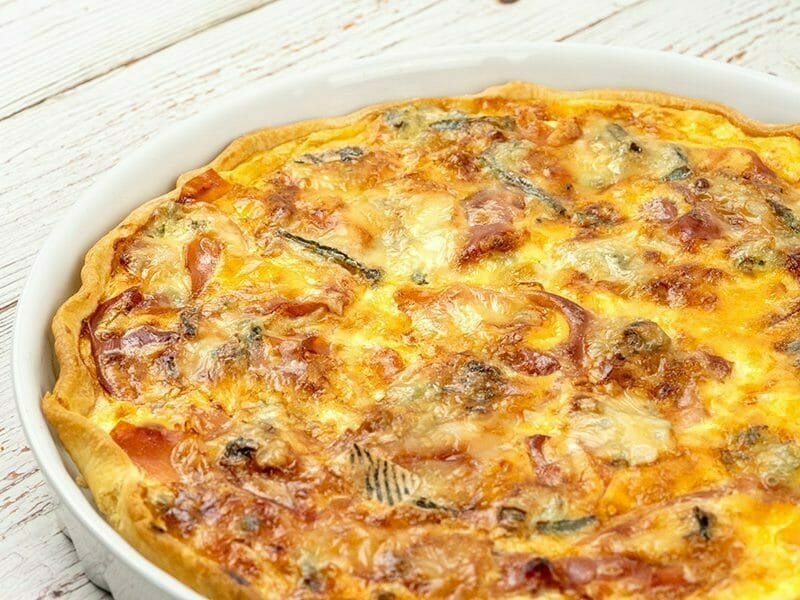 Tarte gorgonzola et jambon de Parme au Thermomix