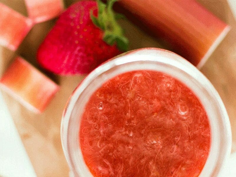 Compote fraise rhubarbe au Thermomix
