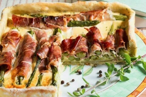 Tarte asperges et jambon