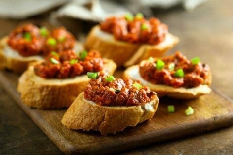 Tartinade d?aubergines et tomates