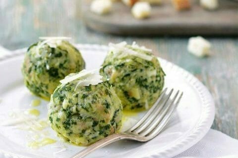 Boulettes d’épinards et parmesan