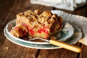 Crumb cake framboises au Thermomix