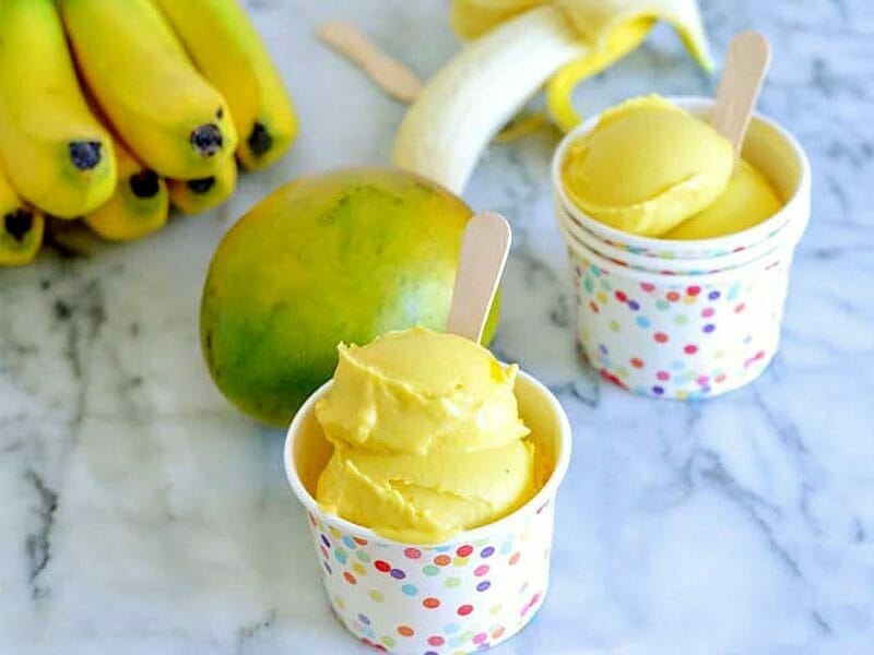 Glace mangue banane au Thermomix