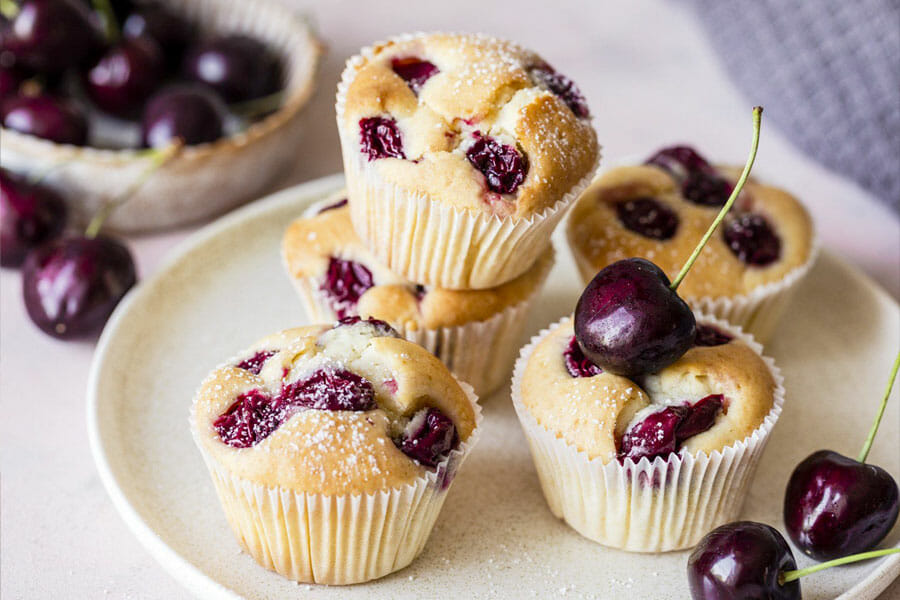 Muffins Aux Cerises Au Thermomix Cookomix Muffins Aux Cerises Au Thermomix Cookomix