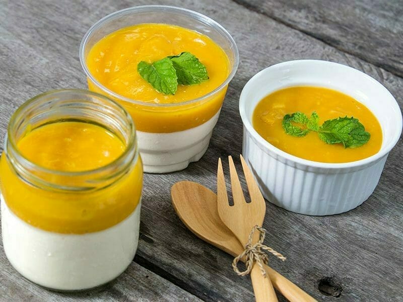 Panna cotta coco mangue au Thermomix