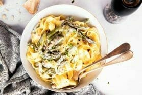 Tagliatelles aux asperges vertes au Thermomix