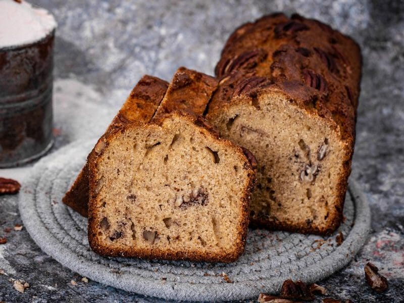 Banana bread aux noix de pécan au Thermomix