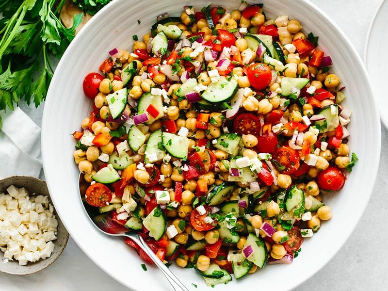 Salade de pois chiches au Thermomix - Cookomix