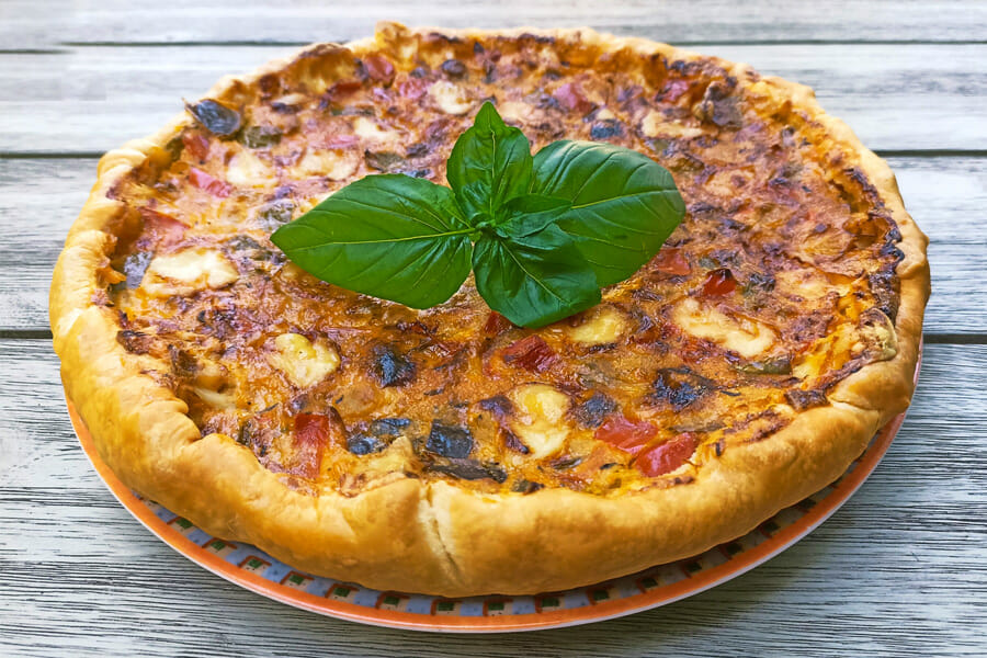 Tarte salée aux légumes d’été au Thermomix - Cookomix