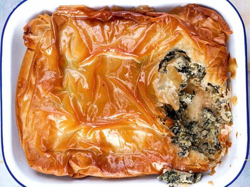 Tourte aux blettes et aux herbes au Thermomix