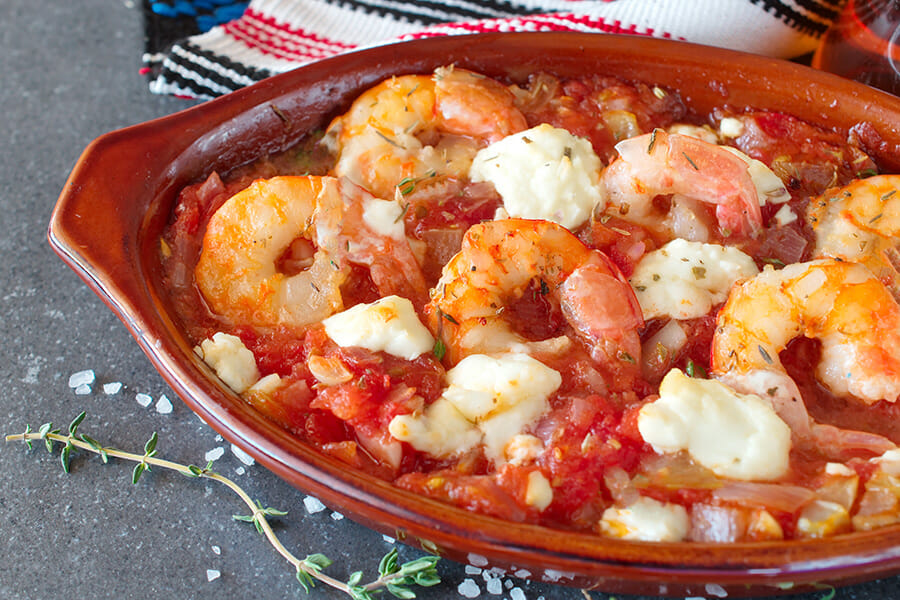 Crevettes à la grecque au Thermomix - Cookomix