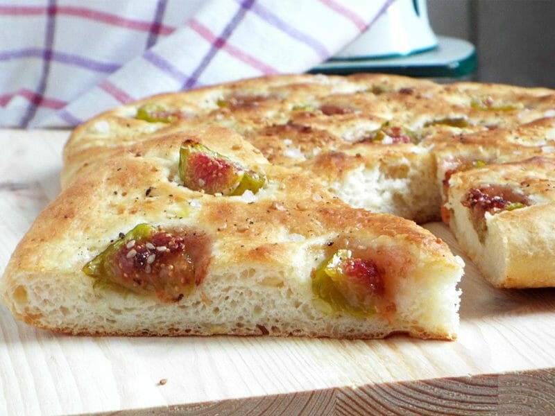 Focaccia aux figues et gorgonzola au Thermomix