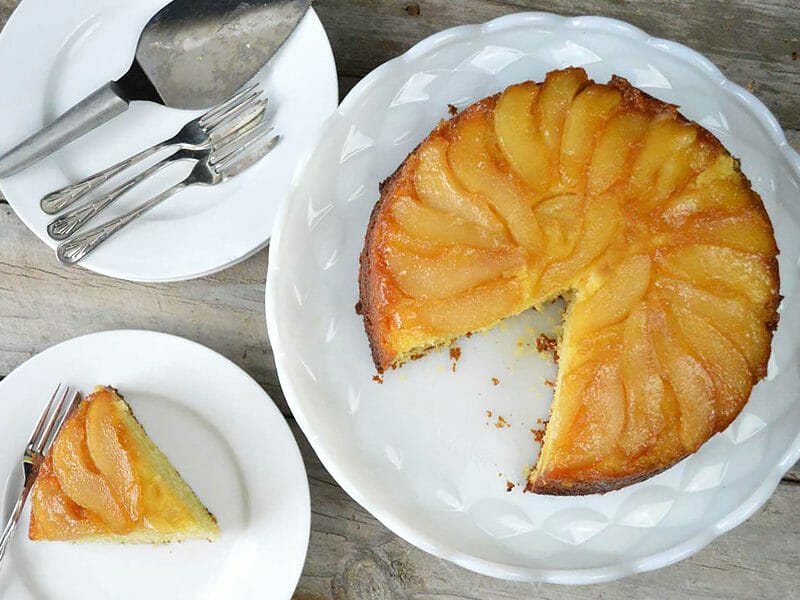 Gâteau renversé aux poires au Thermomix