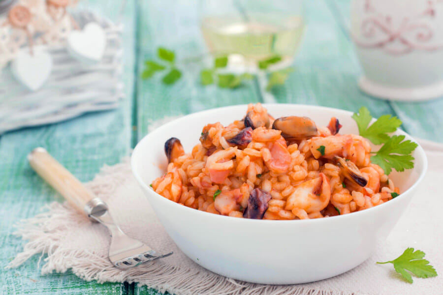 Risotto aux fruits de mer au Thermomix - Cookomix