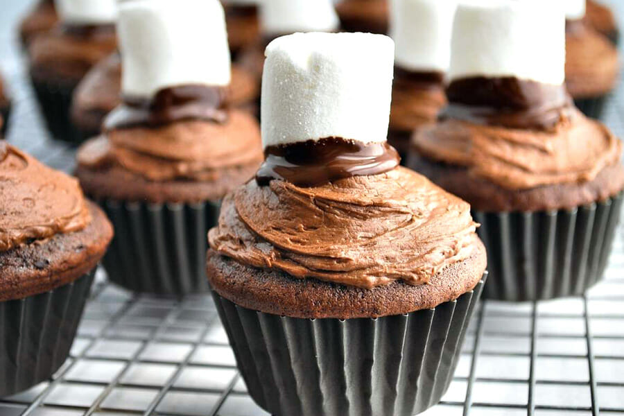 cupcake fantôme chamallow