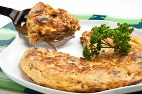 Tortilla de champignons à l’ail au Thermomix