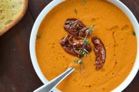 Velouté de carottes et tomates séchées au Thermomix