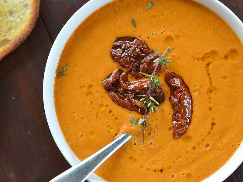 Velouté de carottes et tomates séchées au Thermomix