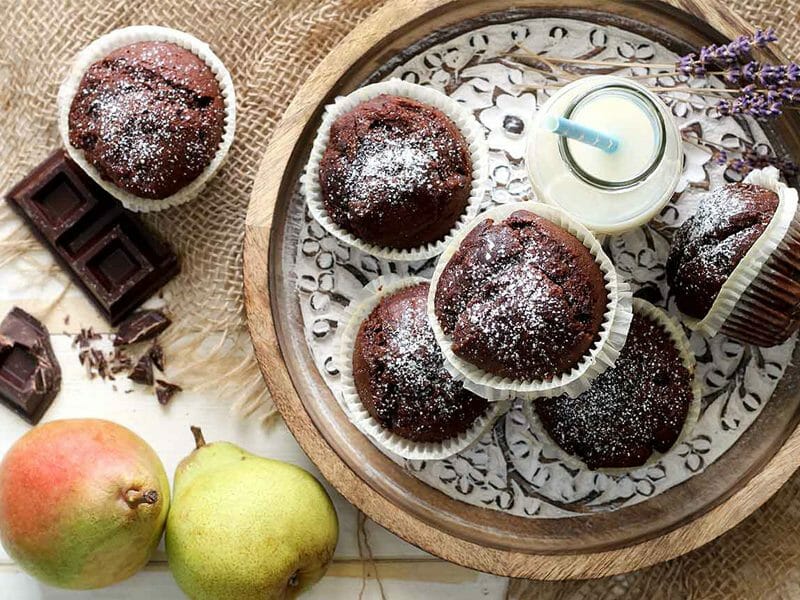 Muffins poires chocolat au Thermomix