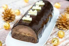 Bûche mousse au chocolat au Thermomix