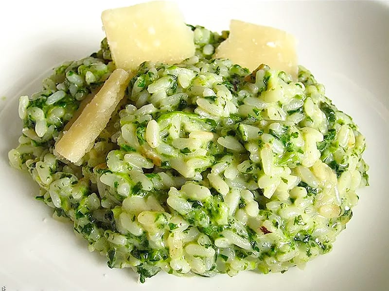 Risotto chèvre épinards au Thermomix