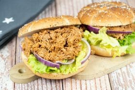 Burger d’effiloché de porc au Thermomix