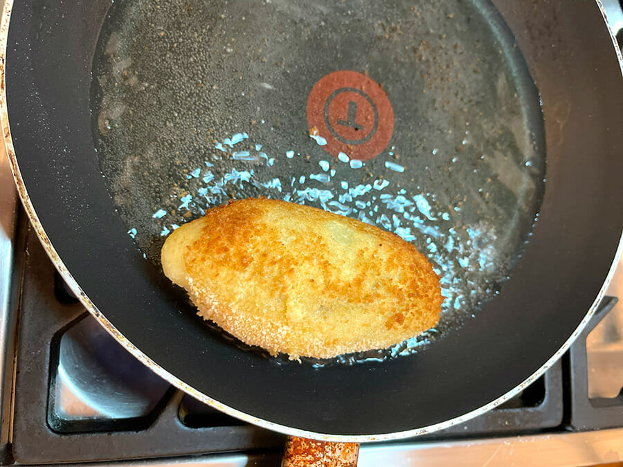 Cuisson des papas rellenas