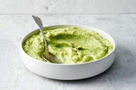 Purée de pommes de terre et petits pois à la menthe au Thermomix