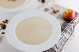 Velouté de céleri aux deux pommes au Thermomix